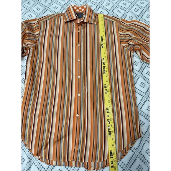 Lot of 4 Mens Thomas Dean Button Down Casual Dress Shirt Size Small - Picture 10 of 16